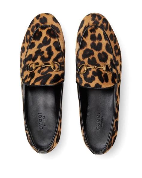 gucci leopard print loafers|gucci jordan loafer women.